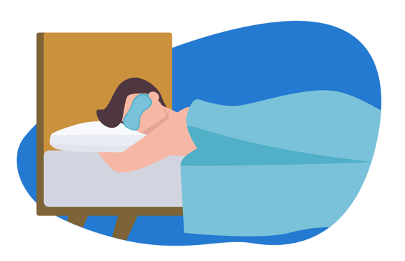 Uomo che dorme a pancia in giù su un materasso