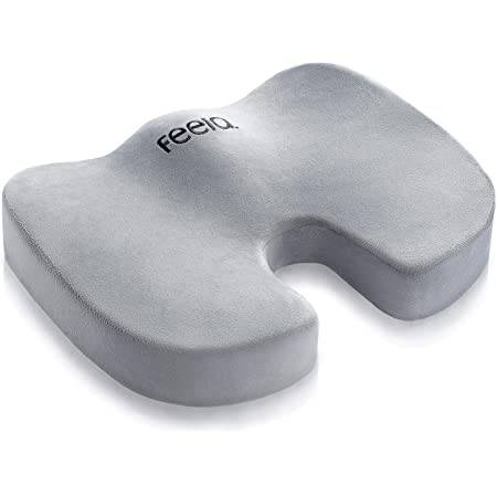 34 x 34 x 12 cm Kissen & more Cuscino ortopedico per sedia ERGOONE cuscino per alleviare la pressione cuscino anti-mal di schiena in schiuma viscoelastica rivestimento in microfibra 