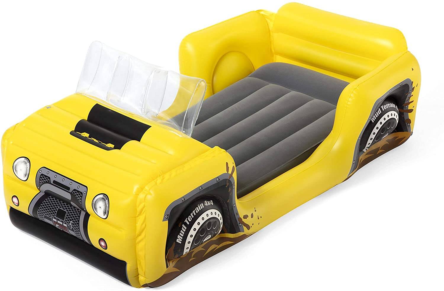 Materasso ad aria con la forma di una jeep