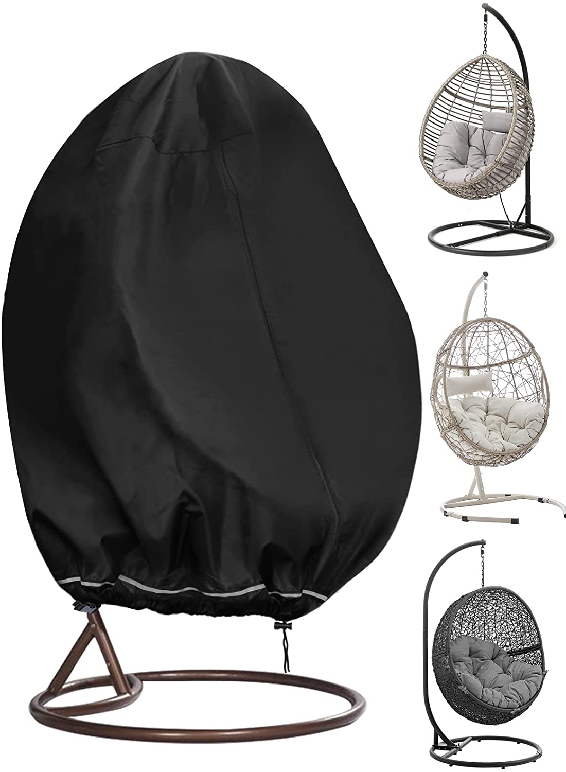 Copertura Impermeabile Per Poltrona Sospesa | 190x115 Cm | Anti-UV E Antistrappo | Con Chiusura Lampo E Coulisse - Foto 10